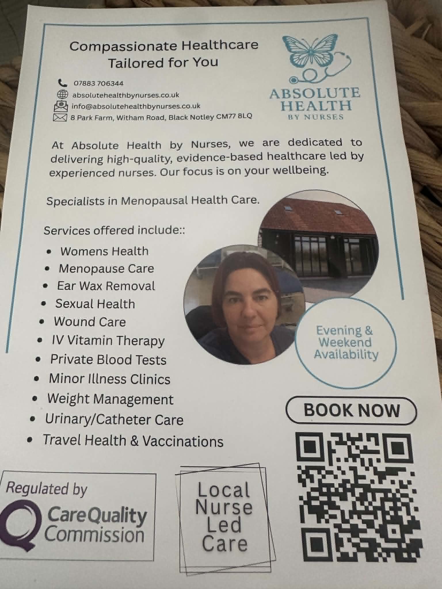 Absolute Health by Nurses flyer